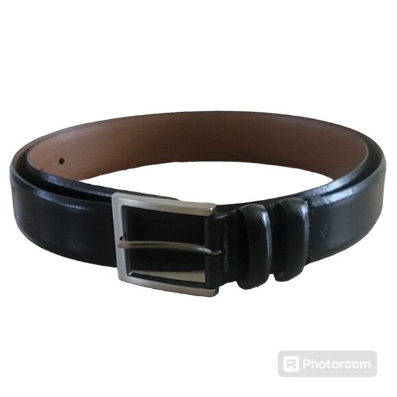 Joseph Abboud Handcrafted in Italy Genuine Leather Belt Sz 44 Big & Tall NEW - Picture 1 of 11